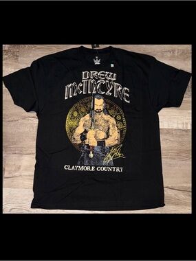 NWT WWE Drew Mcintyre Shirt Size XL